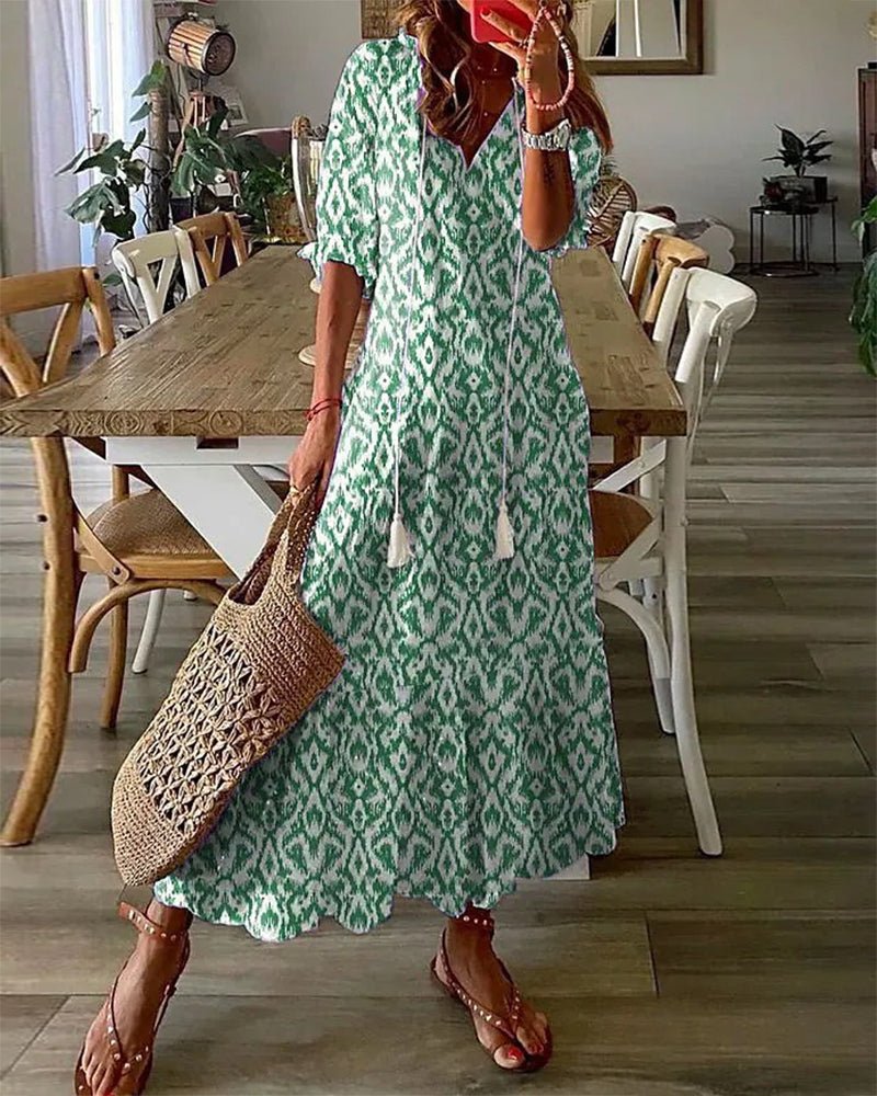 Felisa | Robe Midi de Style Boho Sans Effort
