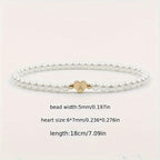 Bracelet Chic avec Initiale en Cœur (A–Z)