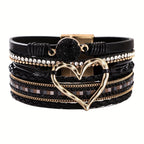 Bracelet Boho Multicouche en Cuir