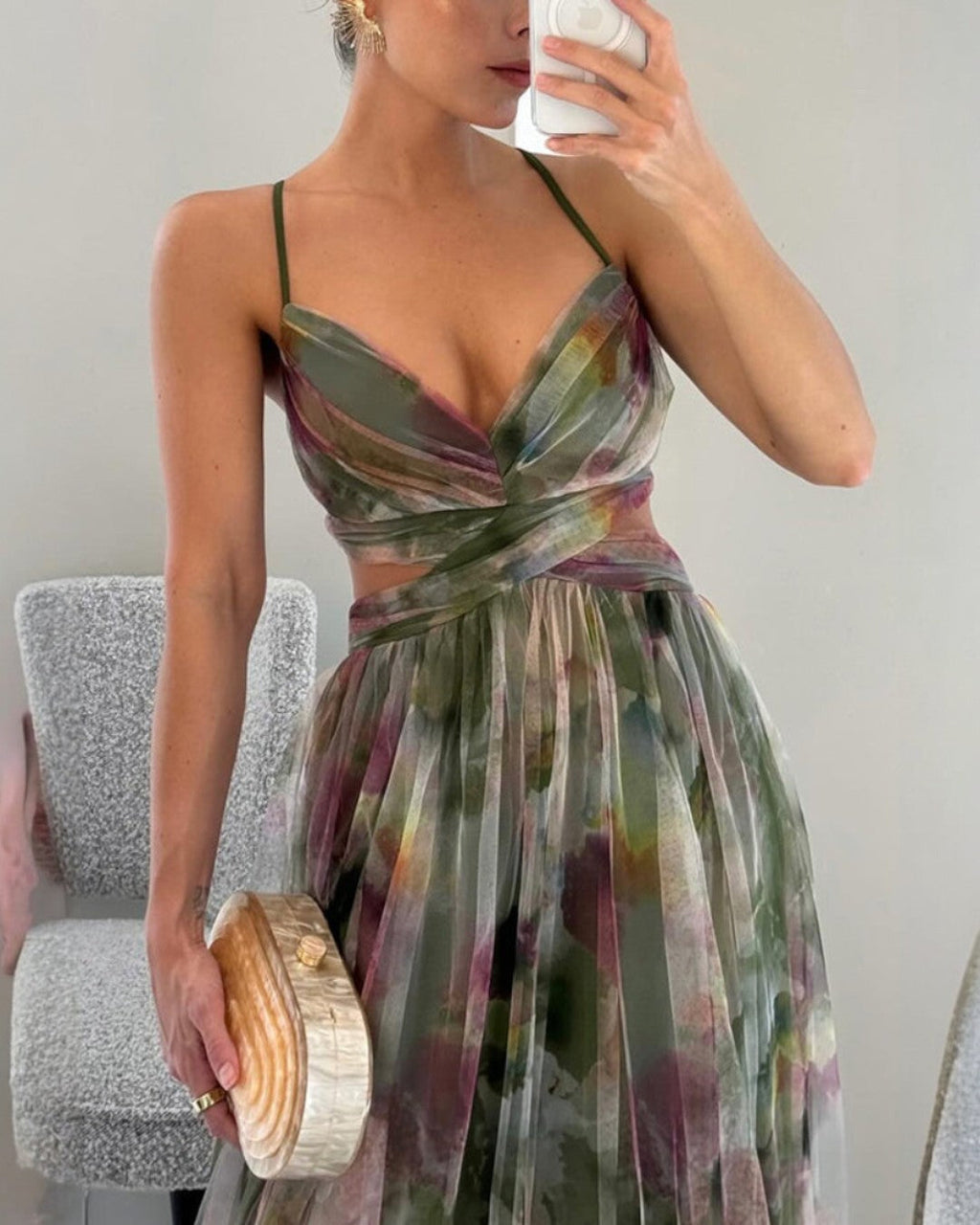Giselle | Robe maxi enchantée avec motif floral