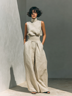 ZIRELLA | Ensemble Minimal avec Pantalons Amples