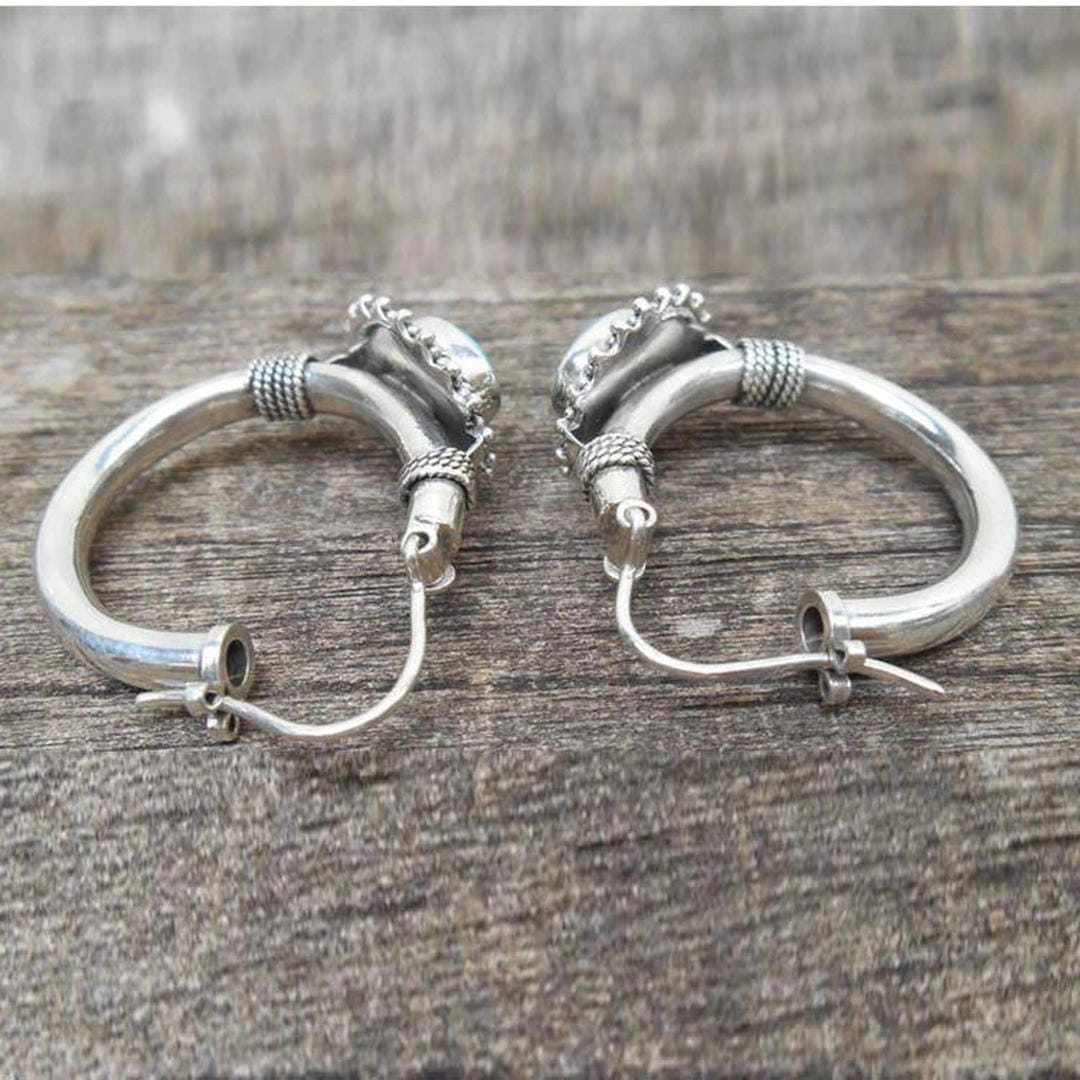 Boucles d'Oreilles Vintage en Turquoise