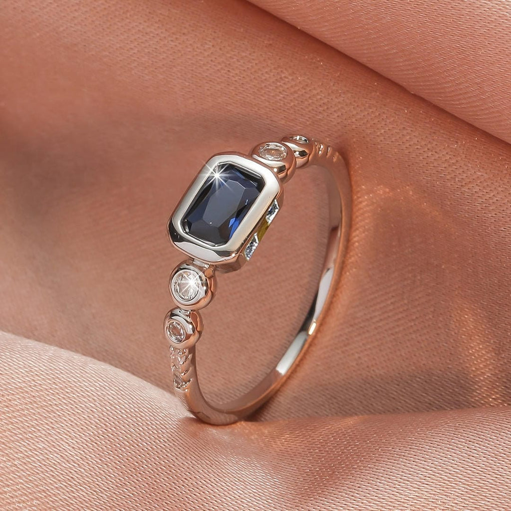 Bague en Saphir en Or Blanc Windsor