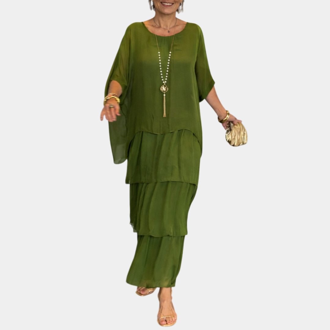 Agnès | Élégant Robe Maxi Fluide