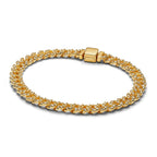 Bracelet Cubain avec Moissanite