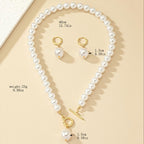 Collier et Boucles d'Oreilles Vintage Barockpärlor