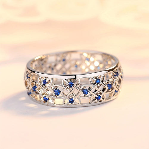 Bague Rêvée en Filigrane de Saphir