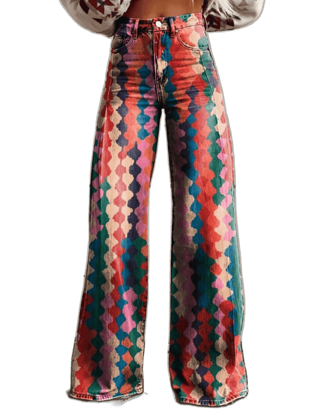 Amélie - Pantalon Boho Élégant