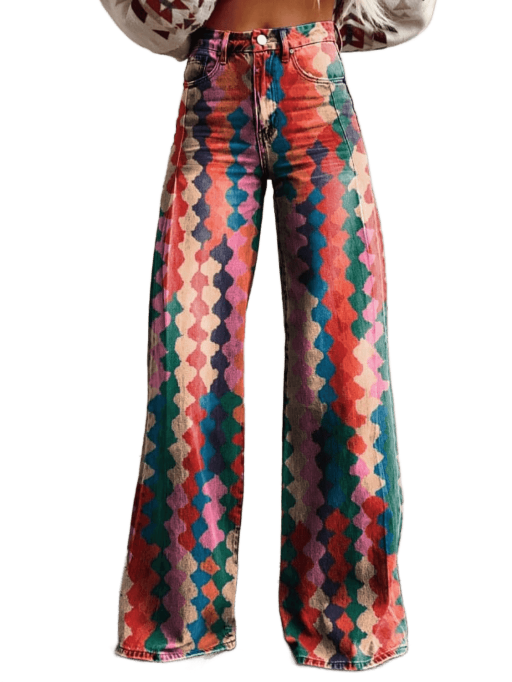 Amélie - Pantalon Boho Élégant