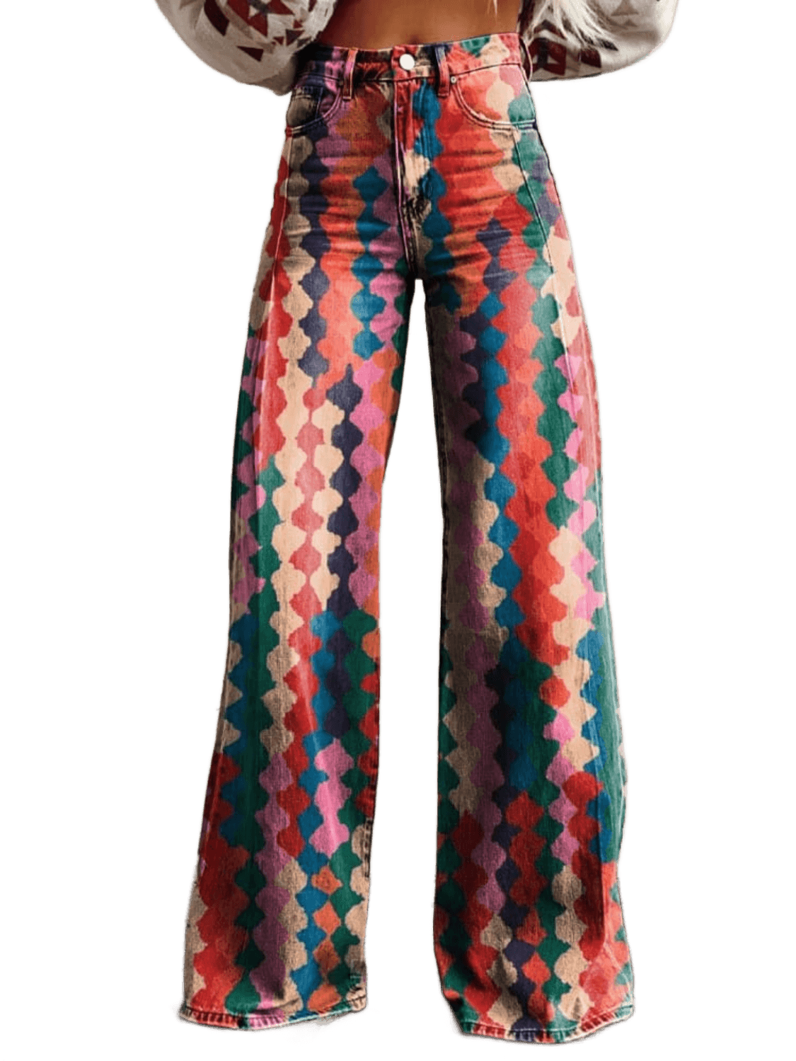 Amélie - Pantalon Boho Élégant