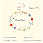 Bracelet unique en forme de cœur