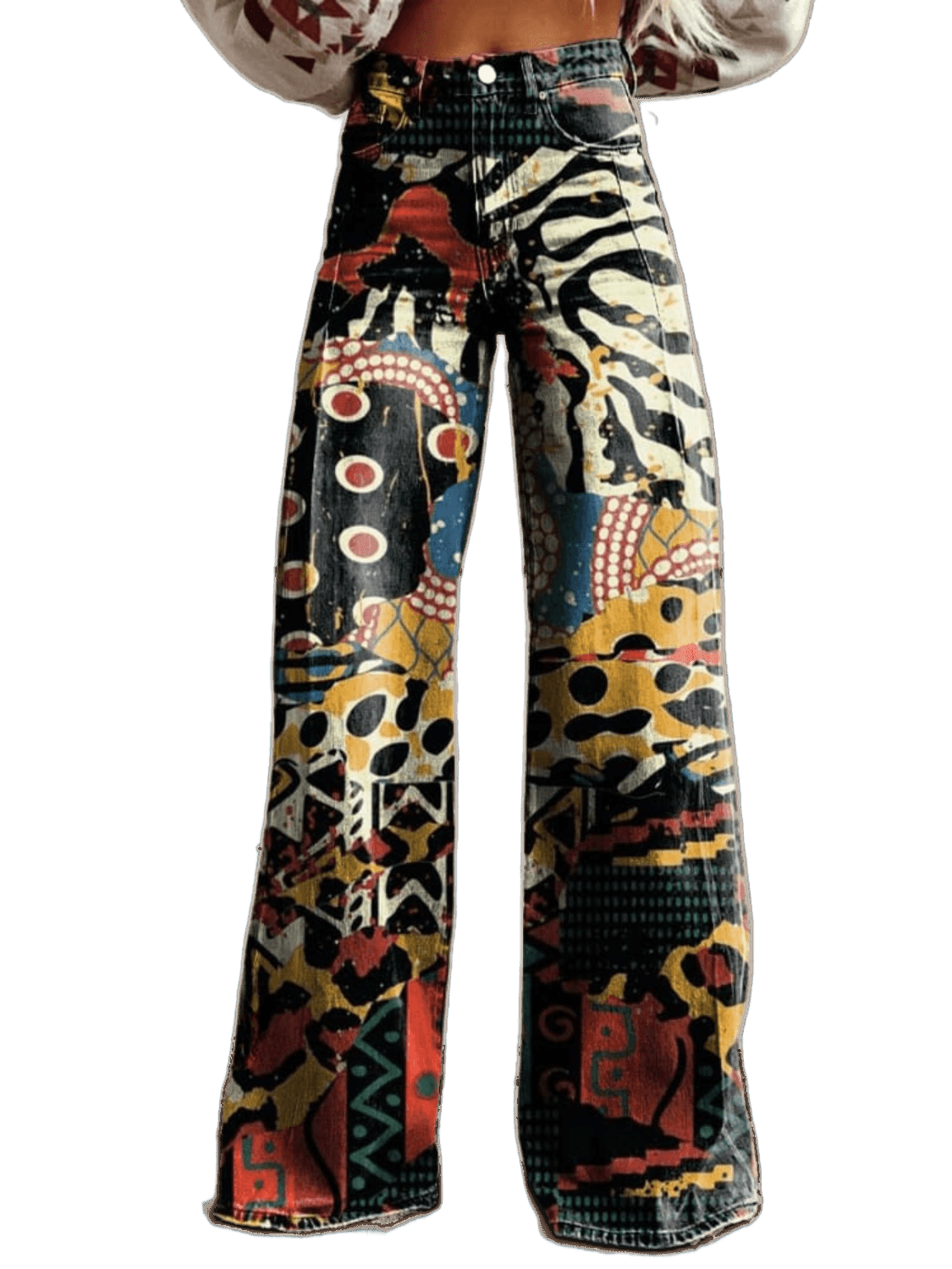 Élodie - Pantalon Large Élégant