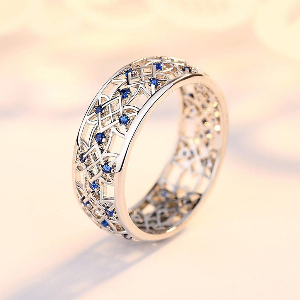 Bague Rêvée en Filigrane de Saphir