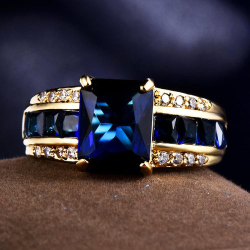 Bague Pétale de Velours Saphir