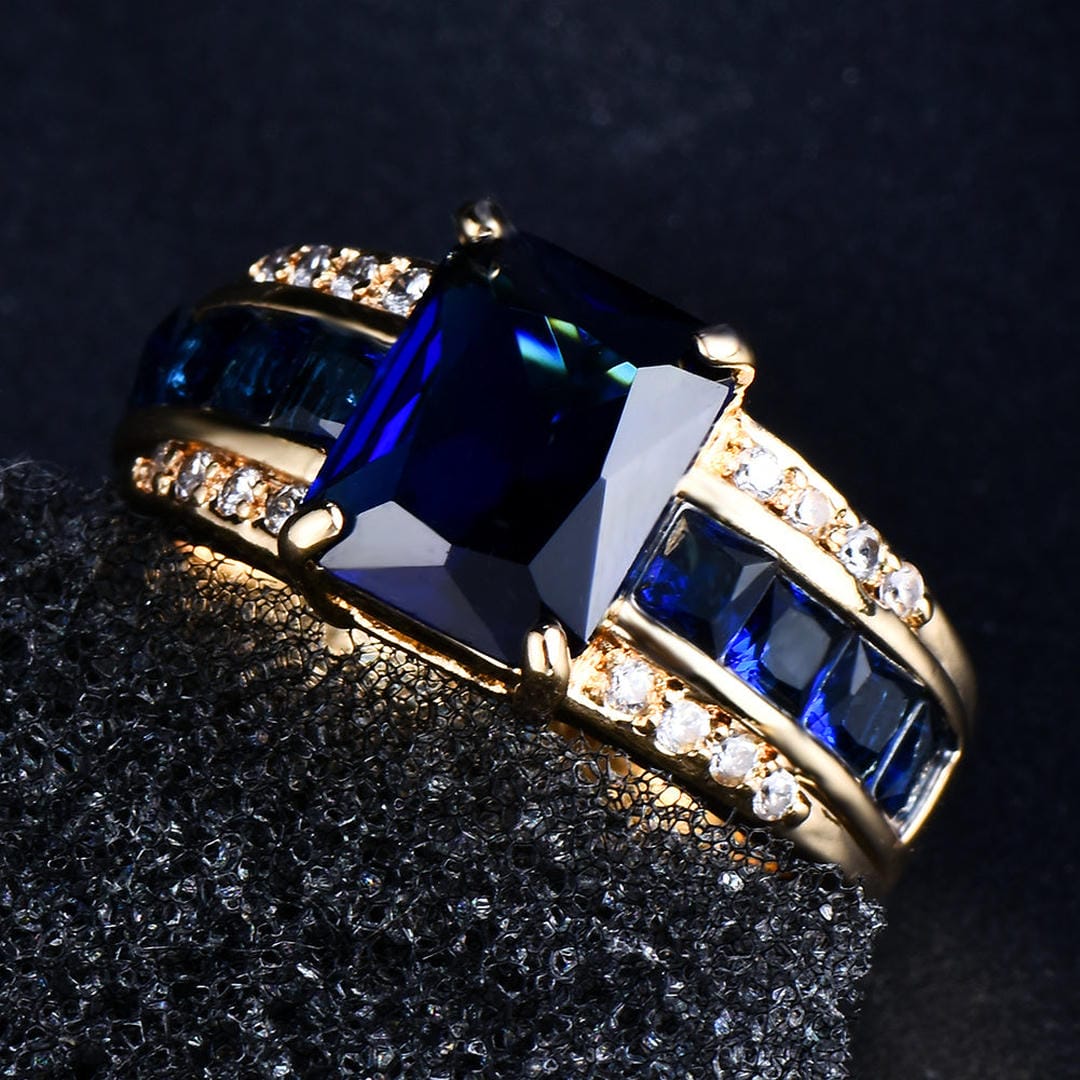 Bague Pétale de Velours Saphir