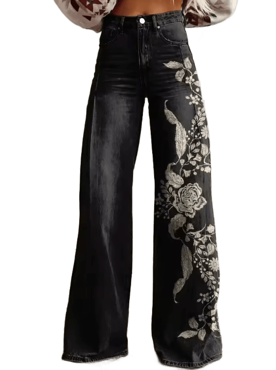 ECSLISSI - Pantalon Boho Élégant