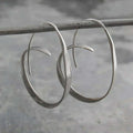 Boucles d'Oreilles Pendantes en Spirale Ouverte