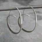 Boucles d'Oreilles Pendantes en Spirale Ouverte