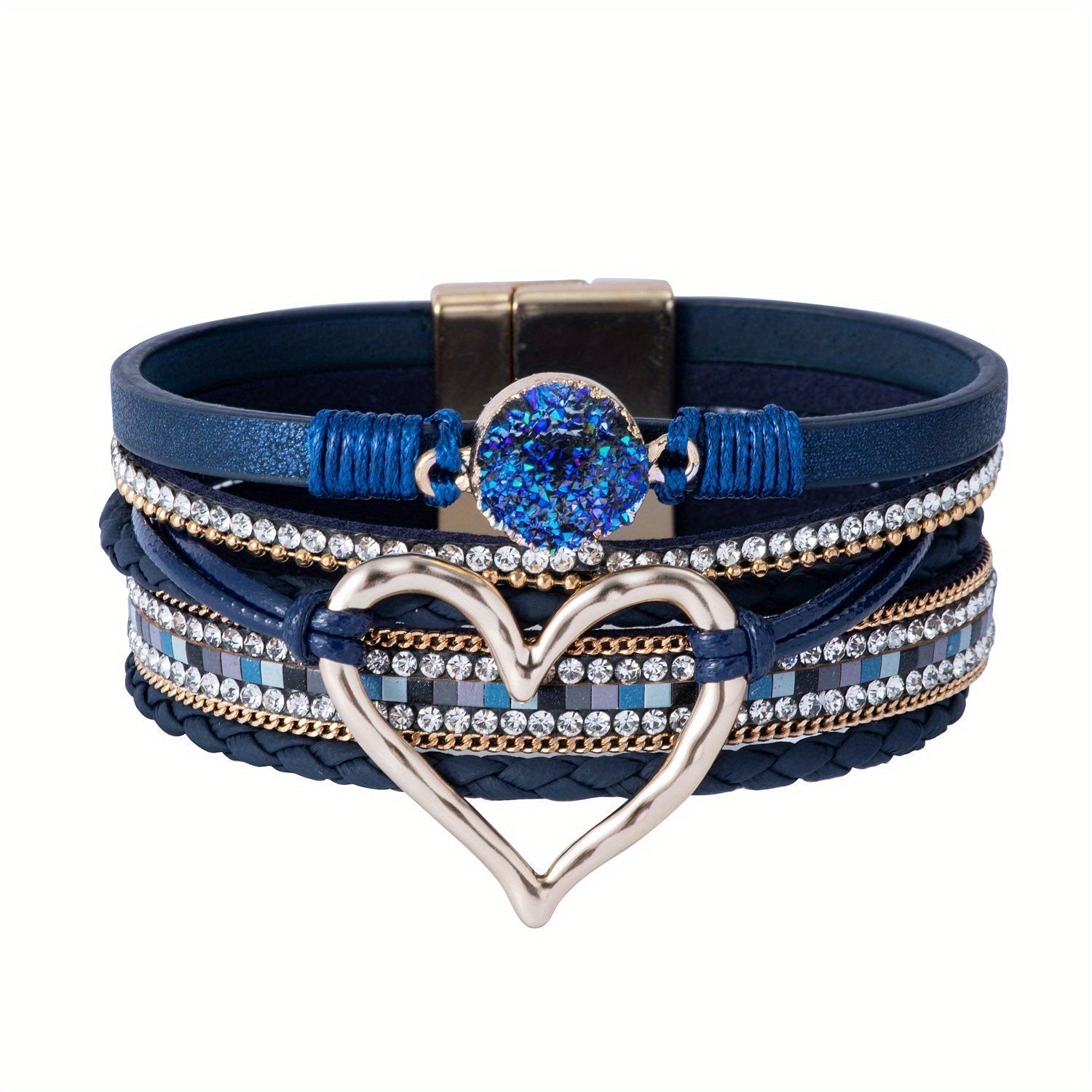 Bracelet Boho Multicouche en Cuir