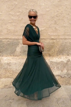 Rebeca | Robe Maxi de Soirée Élégante avec Décolleté en V