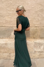 Rebeca | Robe Maxi de Soirée Élégante avec Décolleté en V