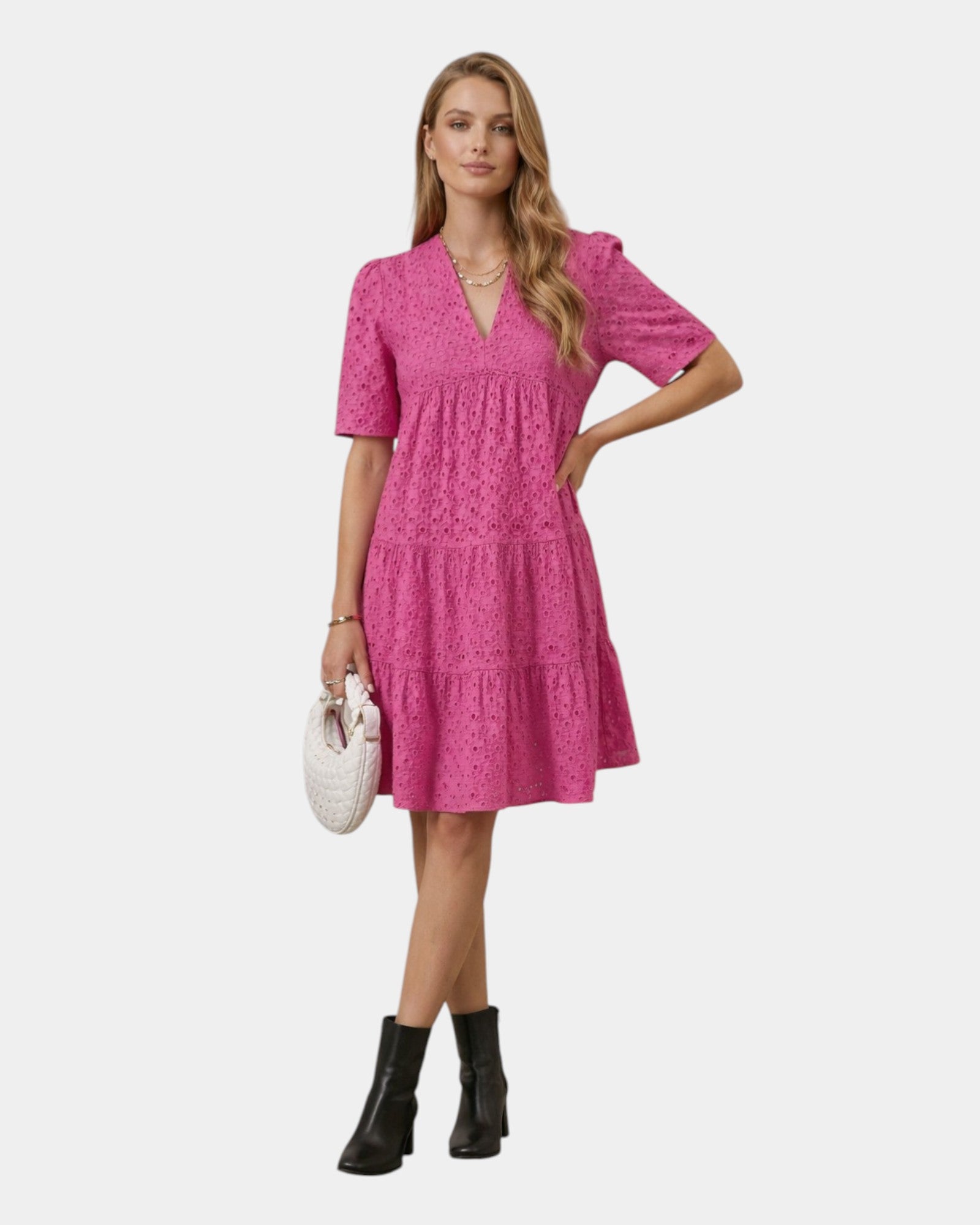 Garance | Robe mini brodée