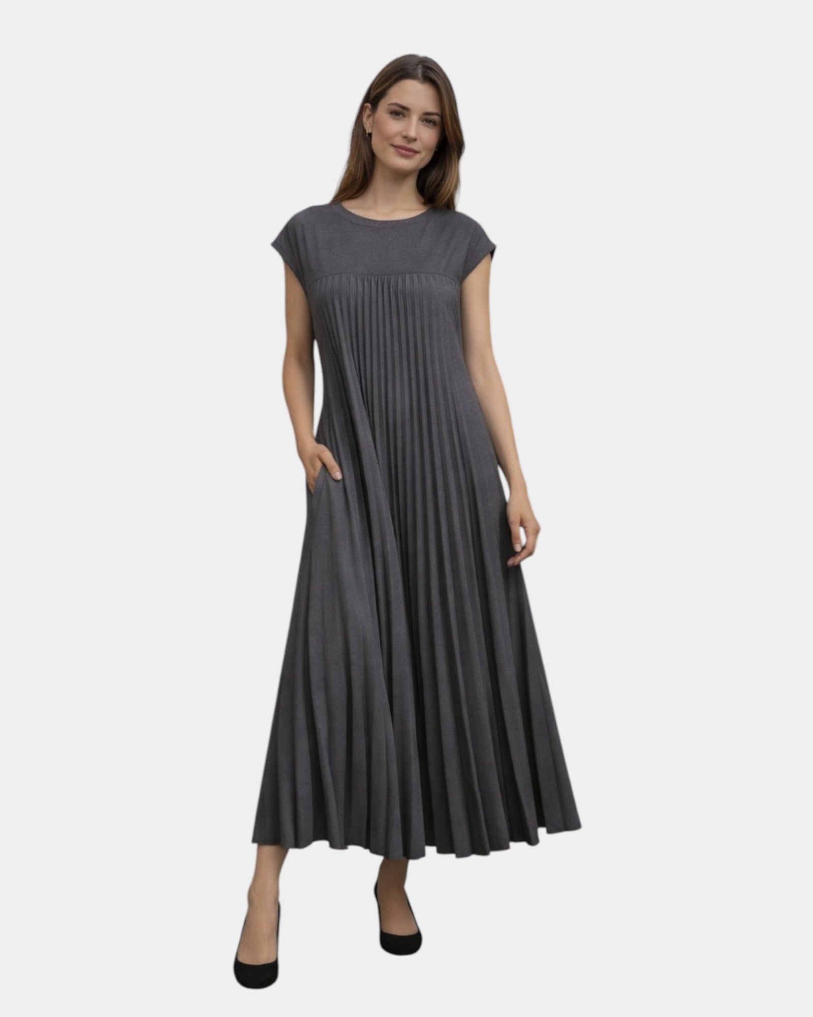 Marianne | Robe Midi Plissée