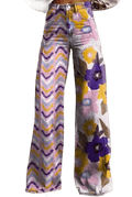 Isadora - Pantalon Boho à Fleurs