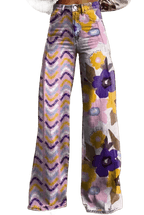 Isadora - Pantalon Boho à Fleurs