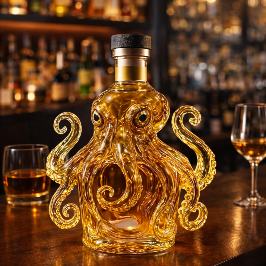 Bouteille de whisky - Édition avec pieuvre