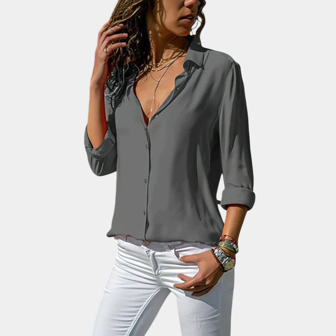 Valeria | Blouse Classique à Boutons