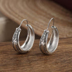 Boucles d'oreilles Mandala en Argent Classique