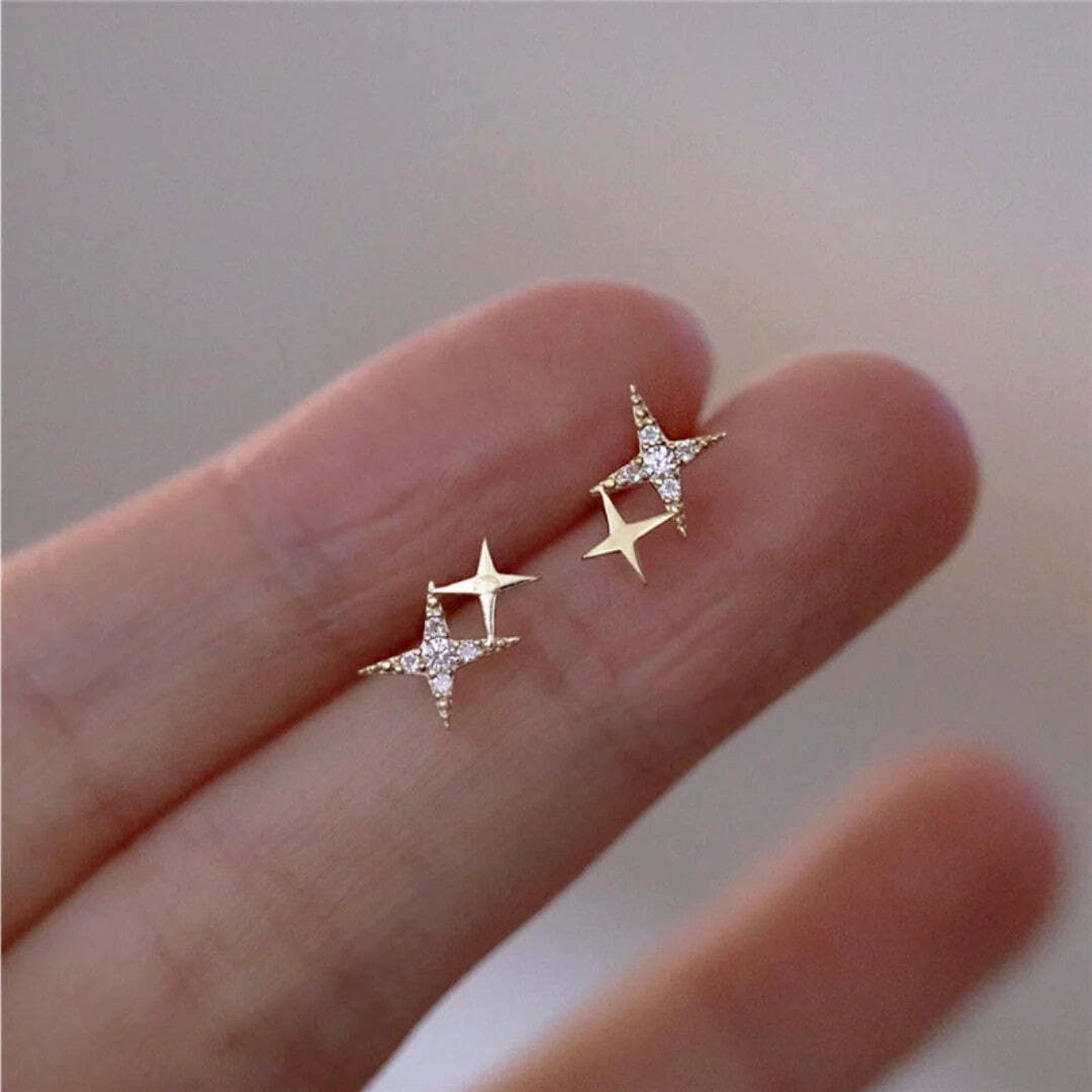 Boucles d'Oreilles Étoile Lumineuse