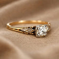 Bague en Or Fin avec Zirconites Vintage