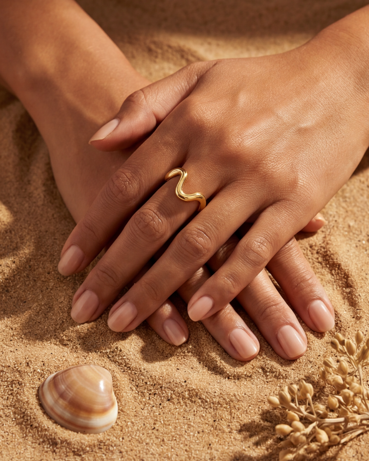 Daphné | Bague ondulée