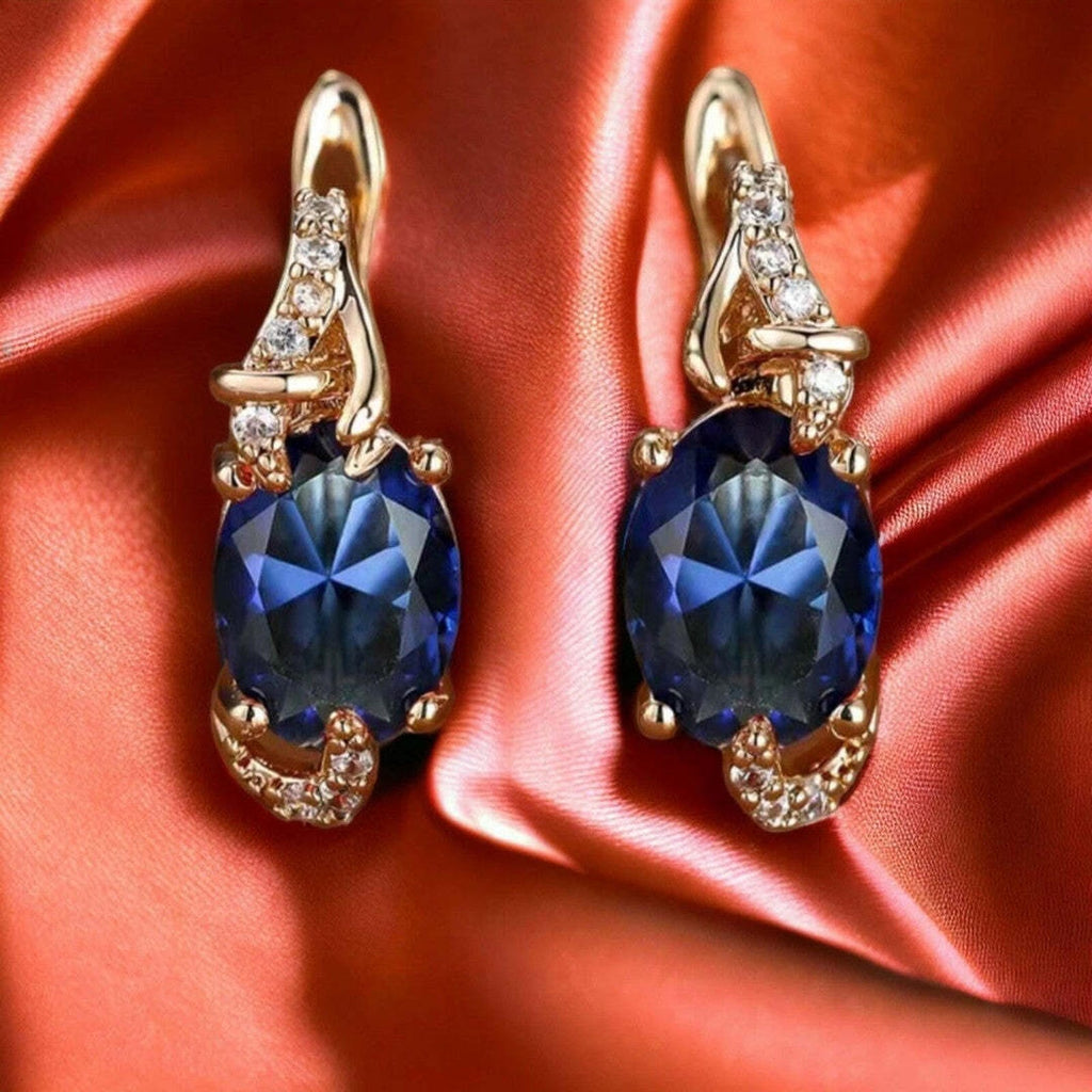 Boucles d'Oreilles Pendantes Regal Midnight