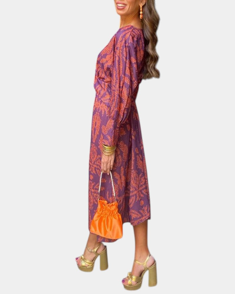 Eve | Robe Élégante à Imprimé Intemporel