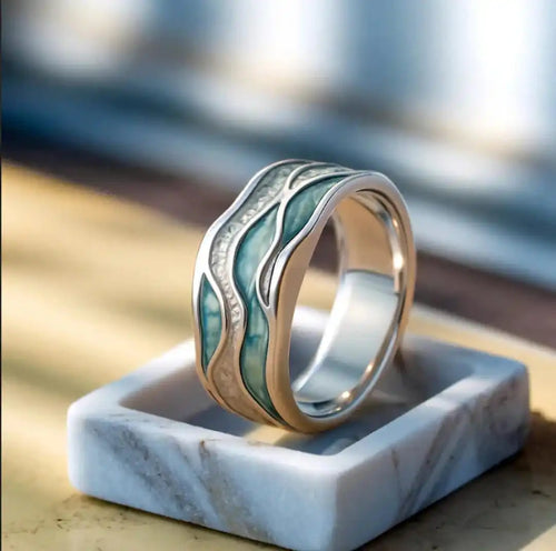 Bague Ripple de Seasilver Turquoise