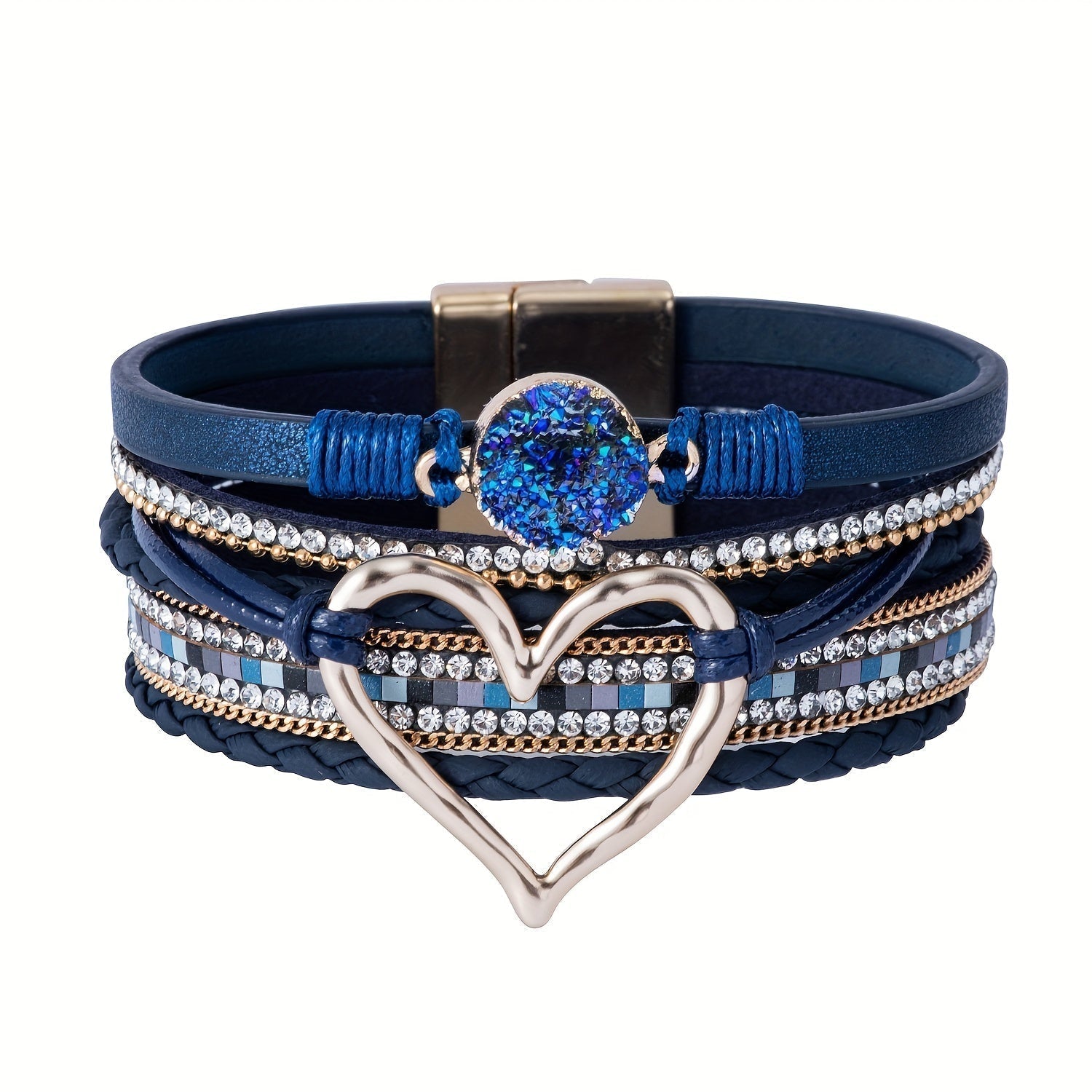 Bracelet Boho Multicouche en Cuir