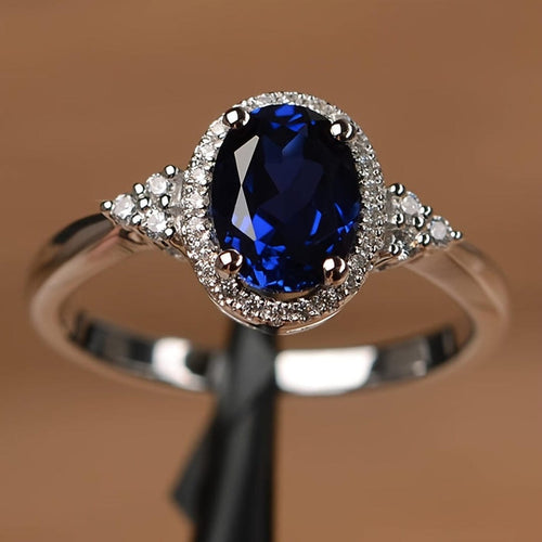 Bague Ovale en Saphir Midnight Majesty