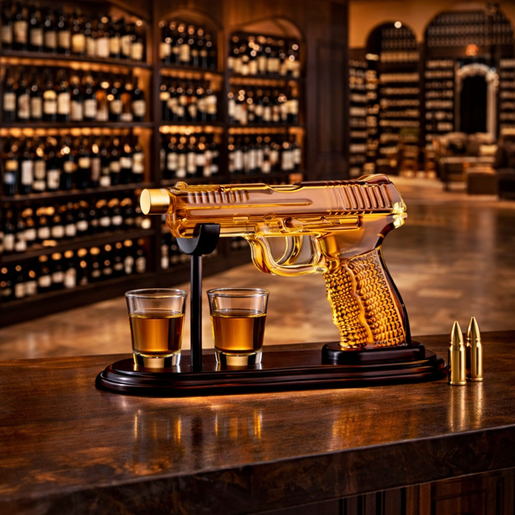 Set de whisky – Édition avec pistolet et verres