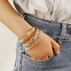Bracelet Boho Multicouche en Cuir