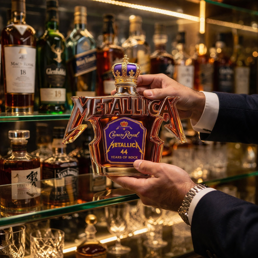 Bouteille de whisky - Édition Rock Metallica