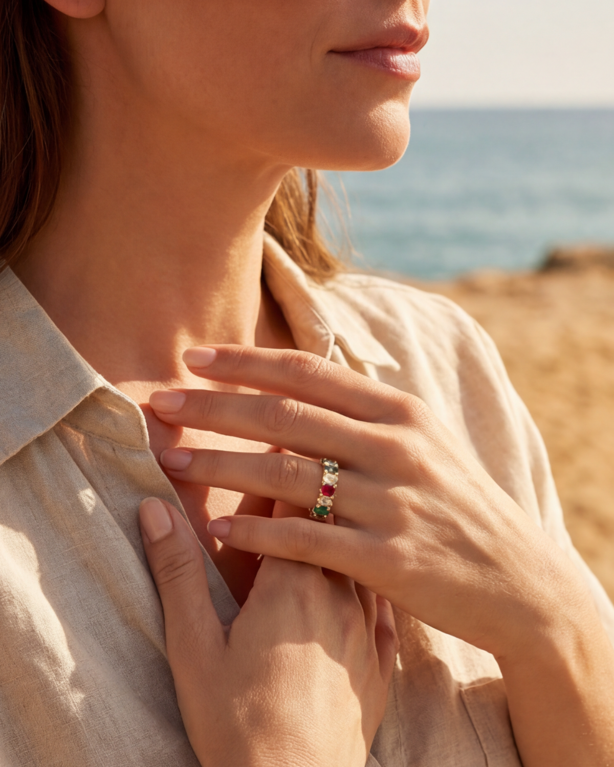 Carole | Bague avec des pierres