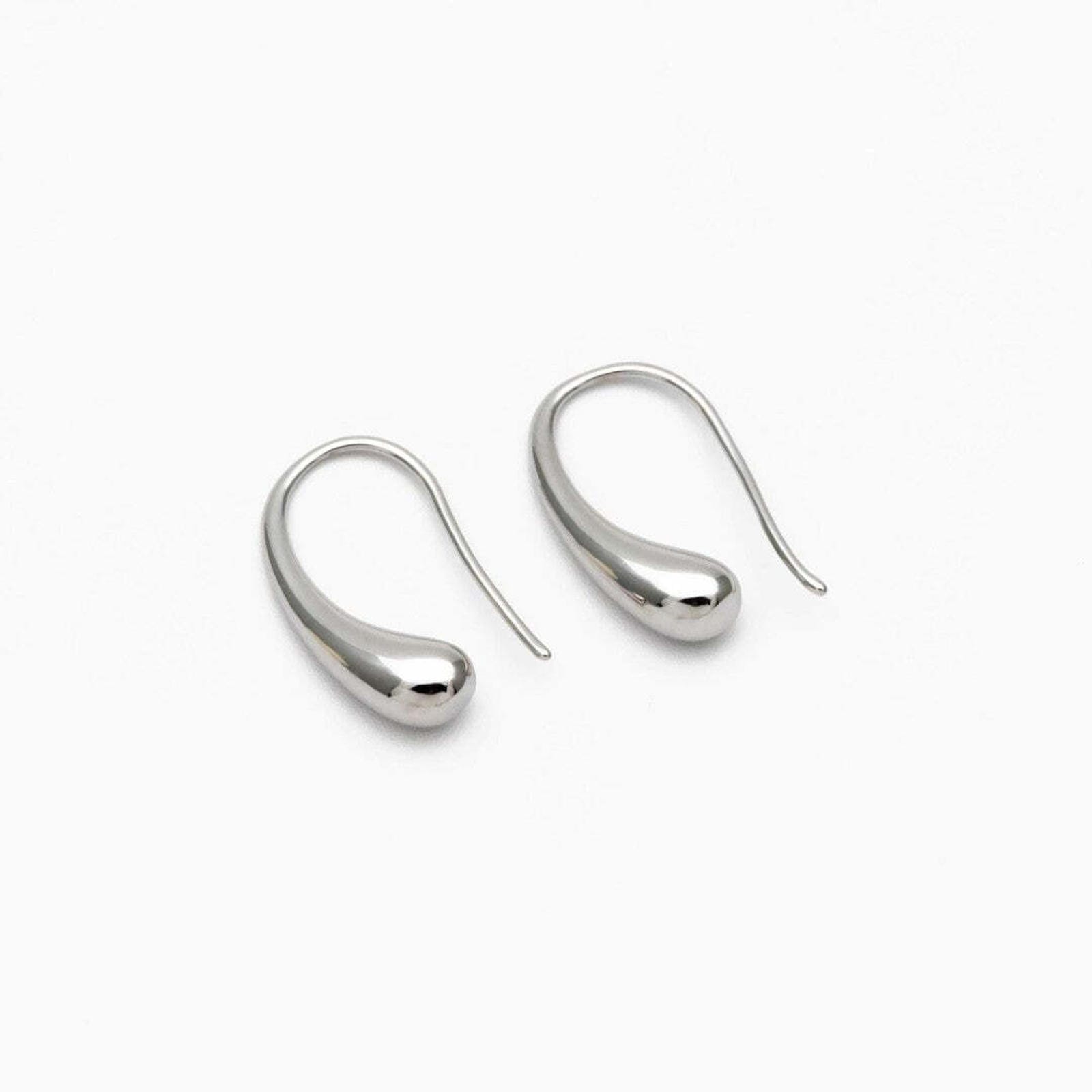 Boucles d'Oreilles Pendantes en Or et Argent Ancien
