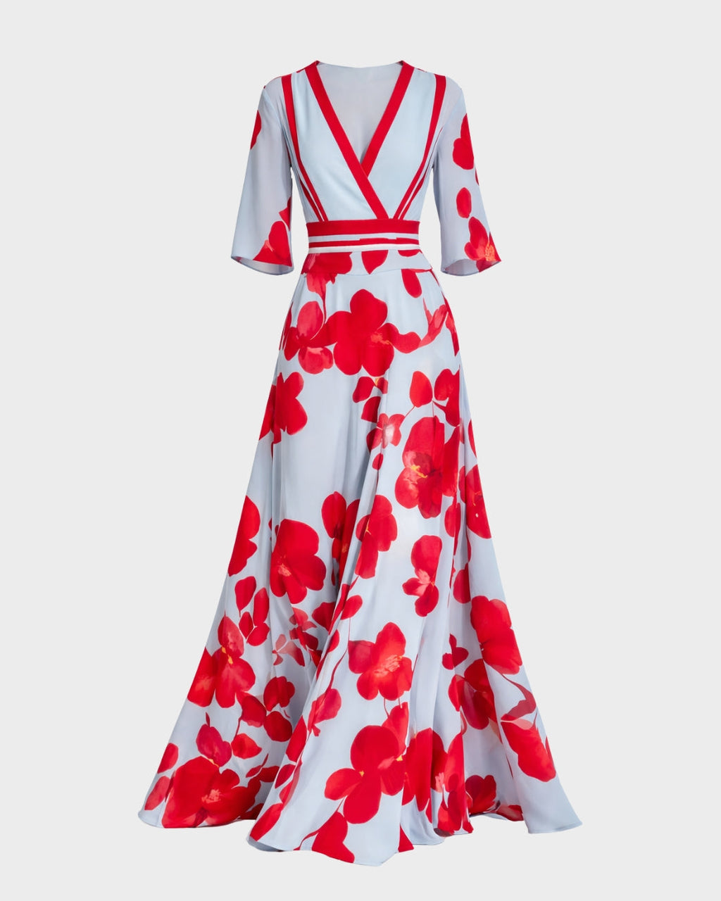 Pilar | Élégante robe longue avec décolleté plongeant