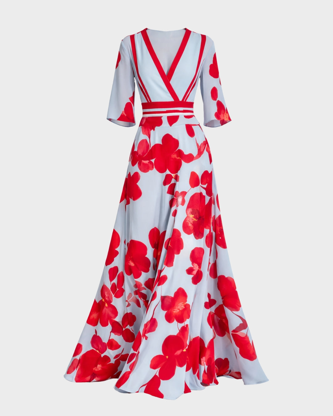 Pilar | Élégante robe longue avec décolleté plongeant
