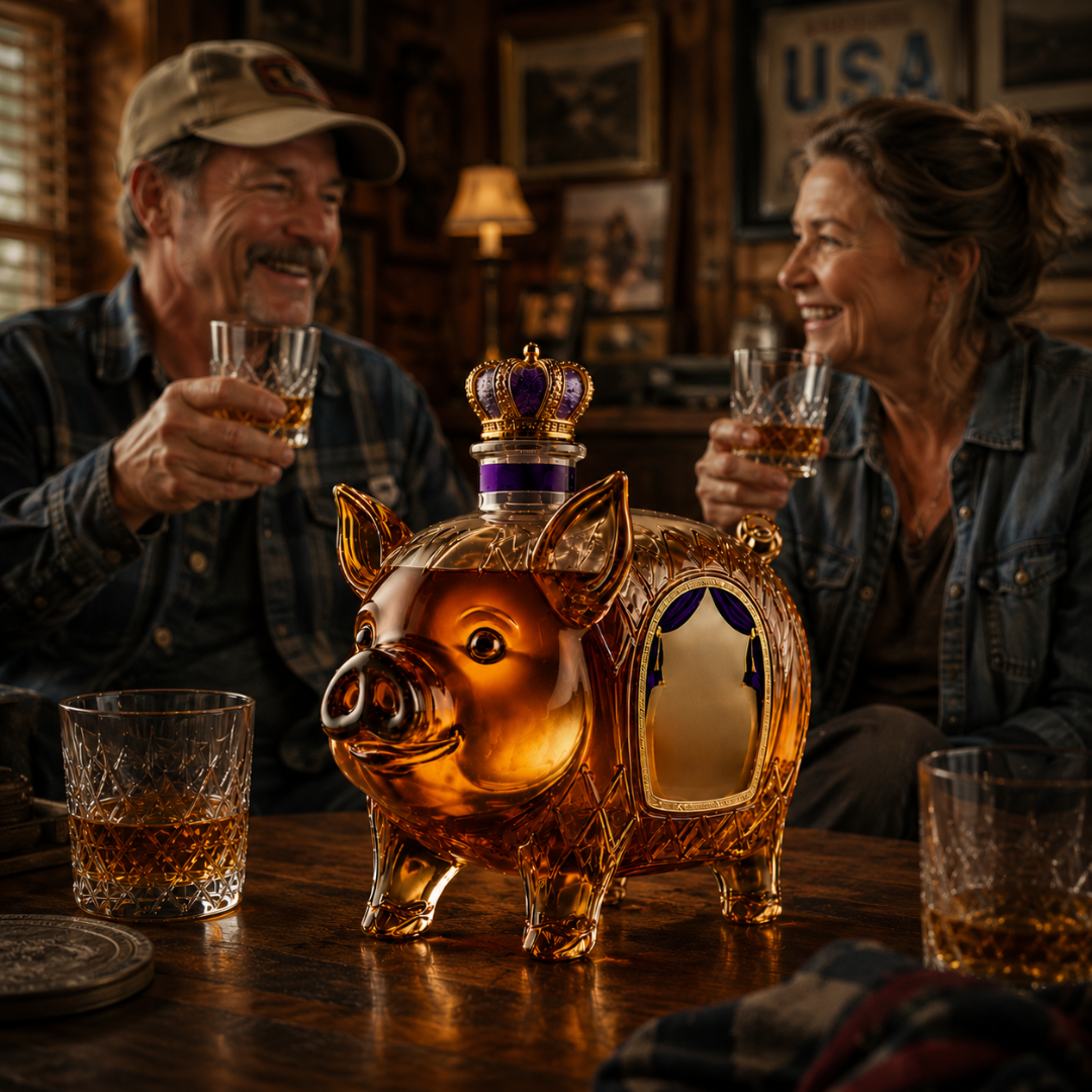 Bouteille de Whisky - Édition Porcine