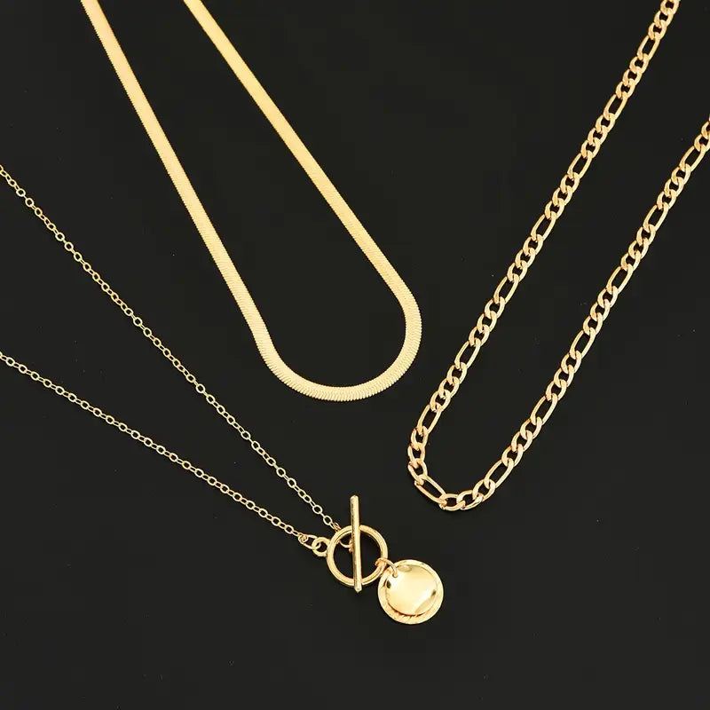 Collier élégant en texture dorée