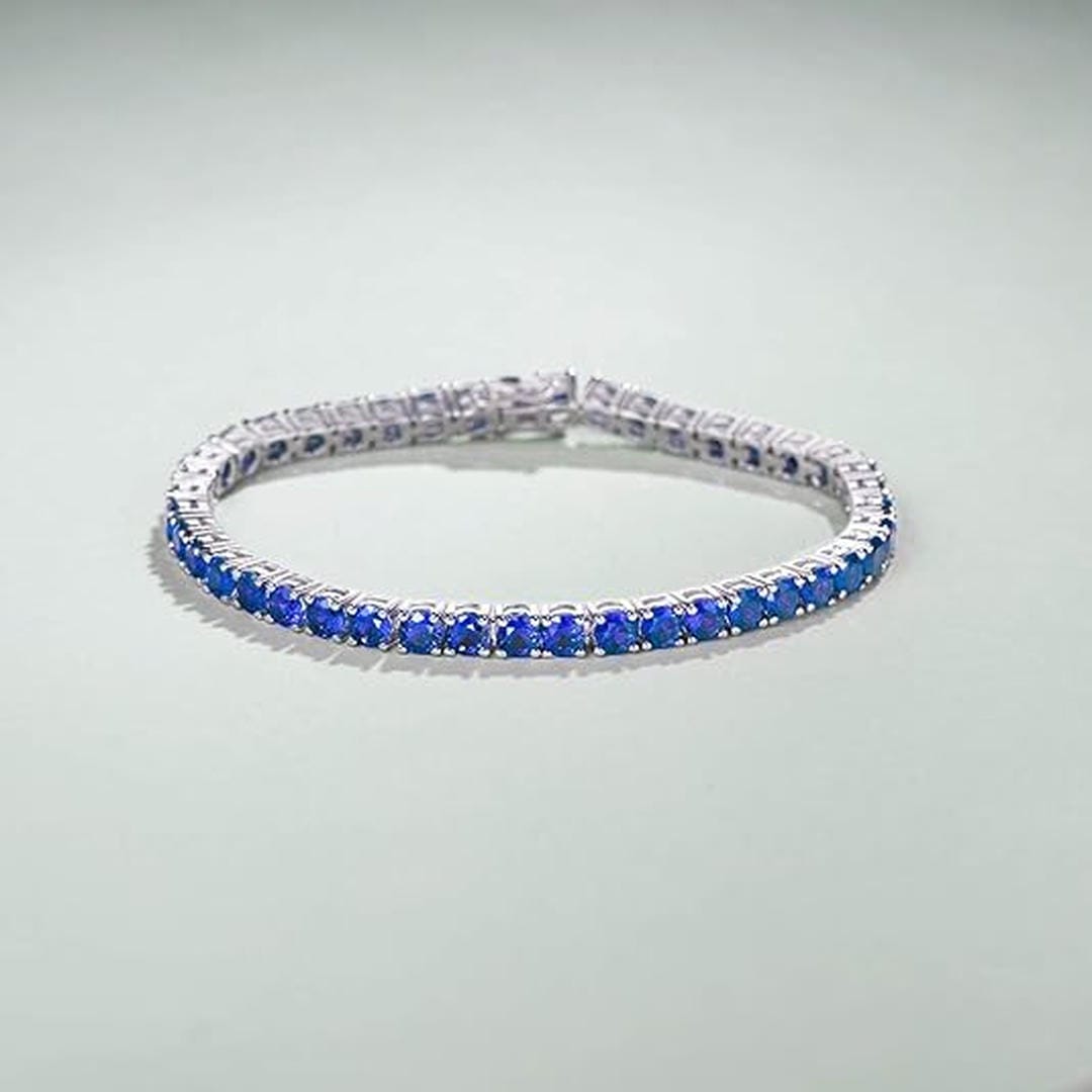 Bracelet de Tennis en Saphir